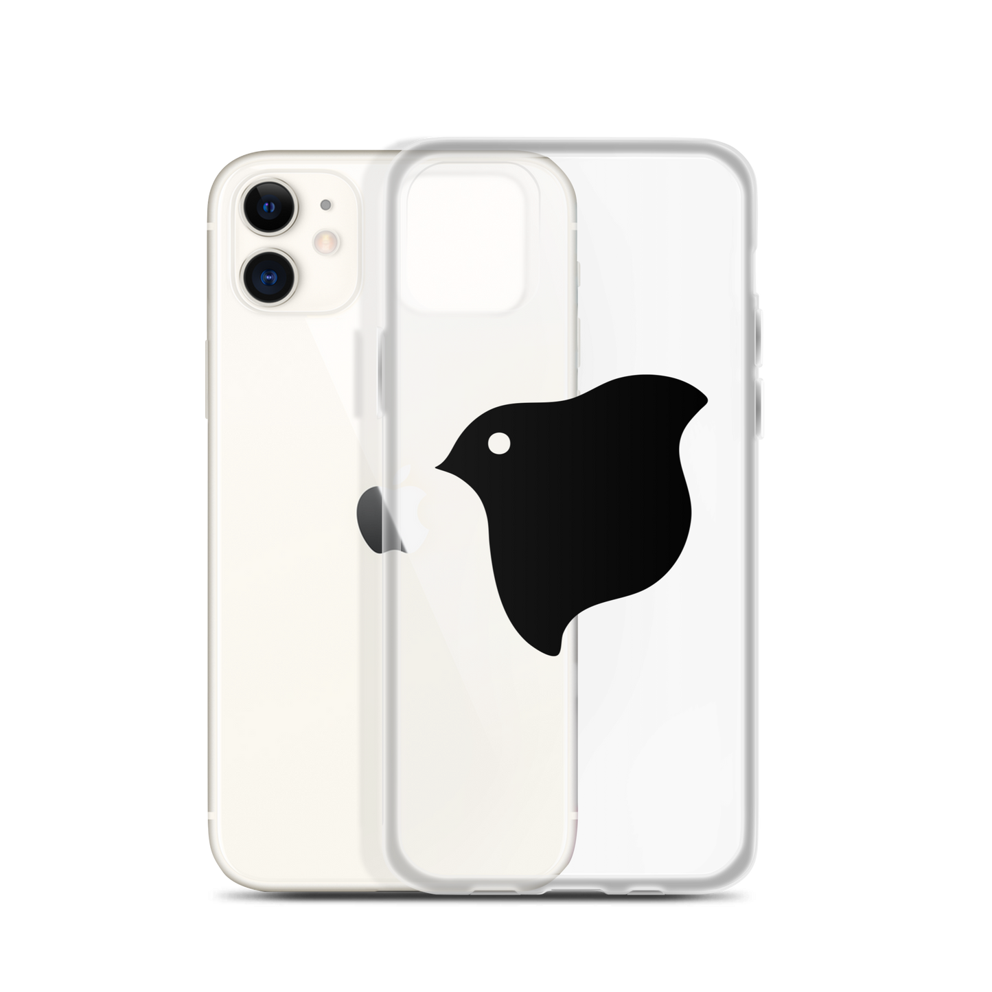 [Chidori] iPhone case black logo (clear)