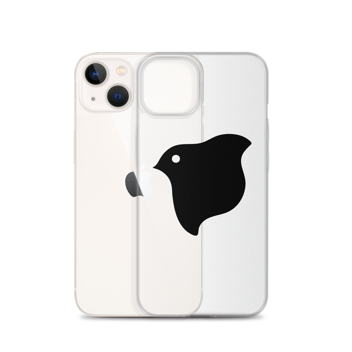 [Chidori] iPhone case black logo (clear)