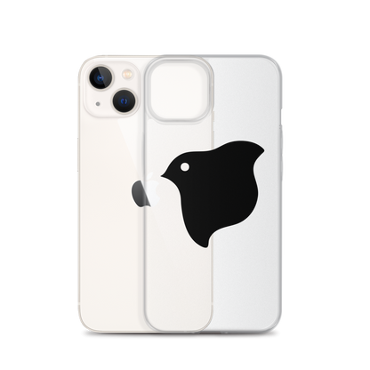 [Chidori] iPhone case black logo (clear)