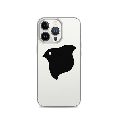 [Chidori] iPhone case black logo (clear)