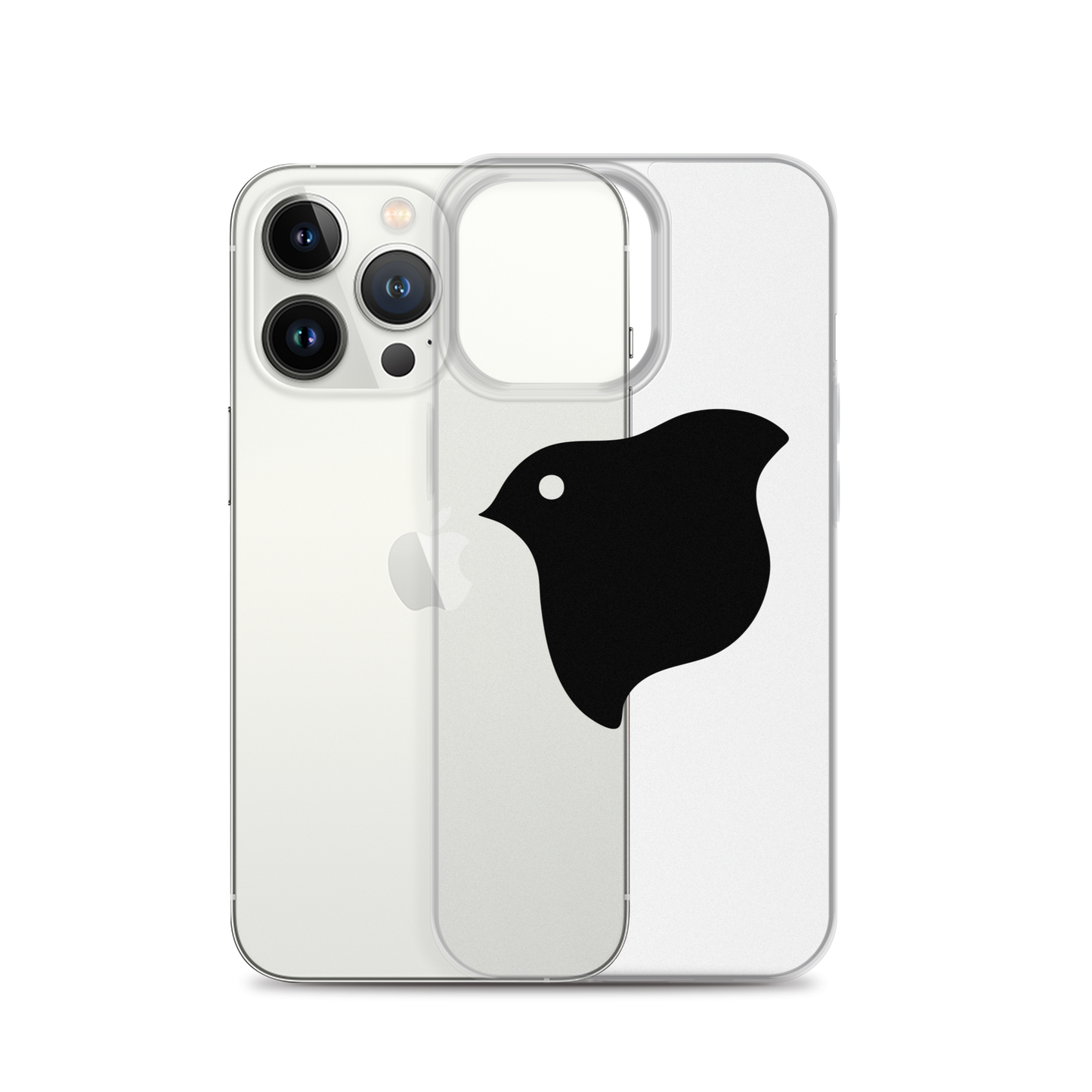 [Chidori] iPhone case black logo (clear)