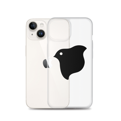 [Chidori] iPhone case black logo (clear)