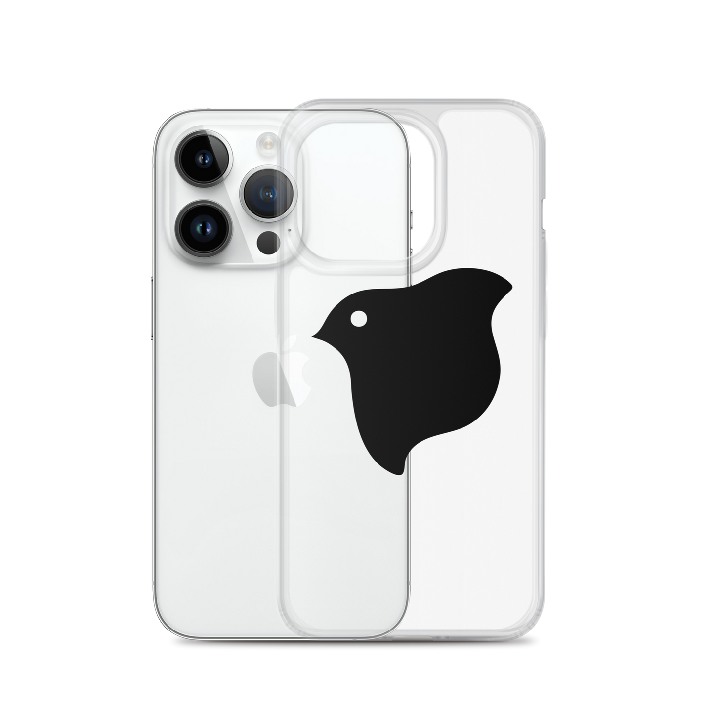 [Chidori] iPhone case black logo (clear)