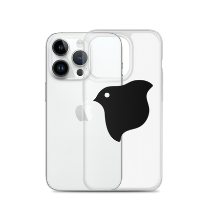 [Chidori] iPhone case black logo (clear)