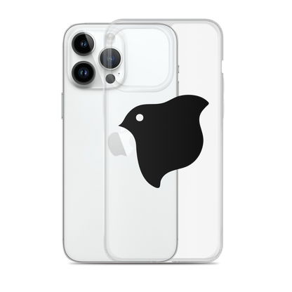 [Chidori] iPhone case black logo (clear)