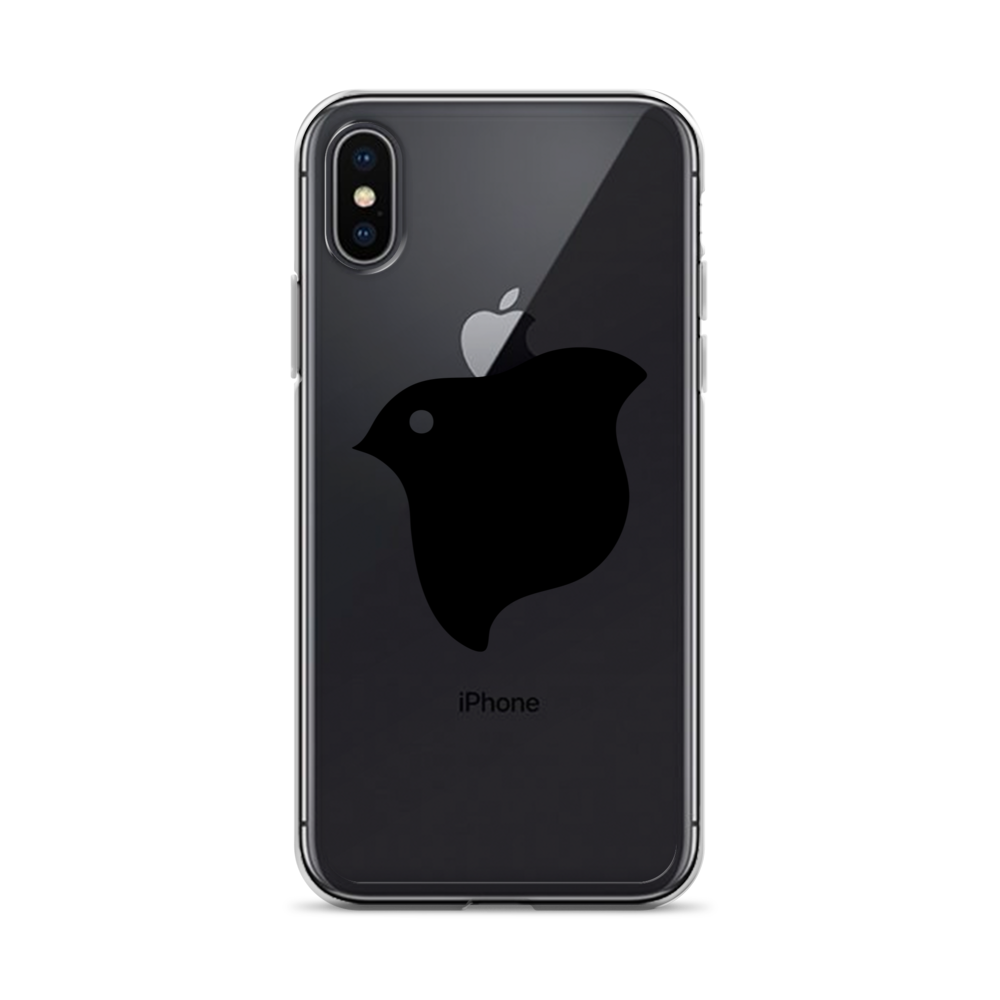 [Chidori] iPhone case black logo (clear)