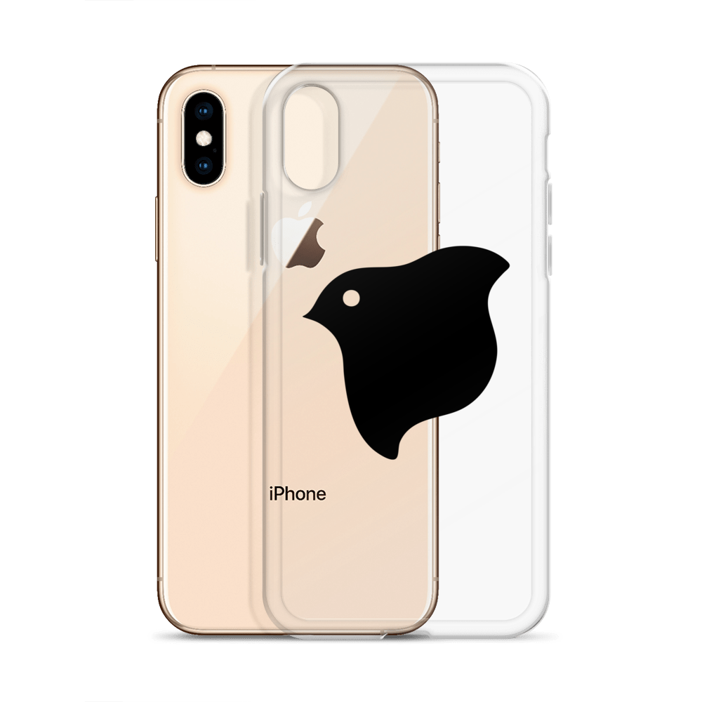 [Chidori] iPhone case black logo (clear)