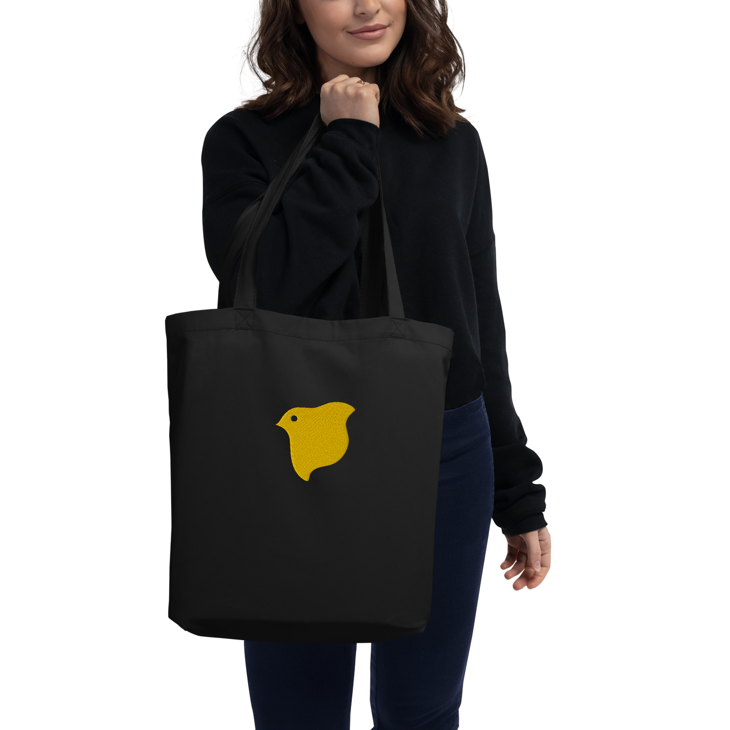 [Chidori] Tote bag yellow logo (embroidery)