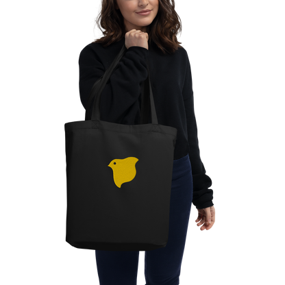 [Chidori] Tote bag yellow logo (embroidery)