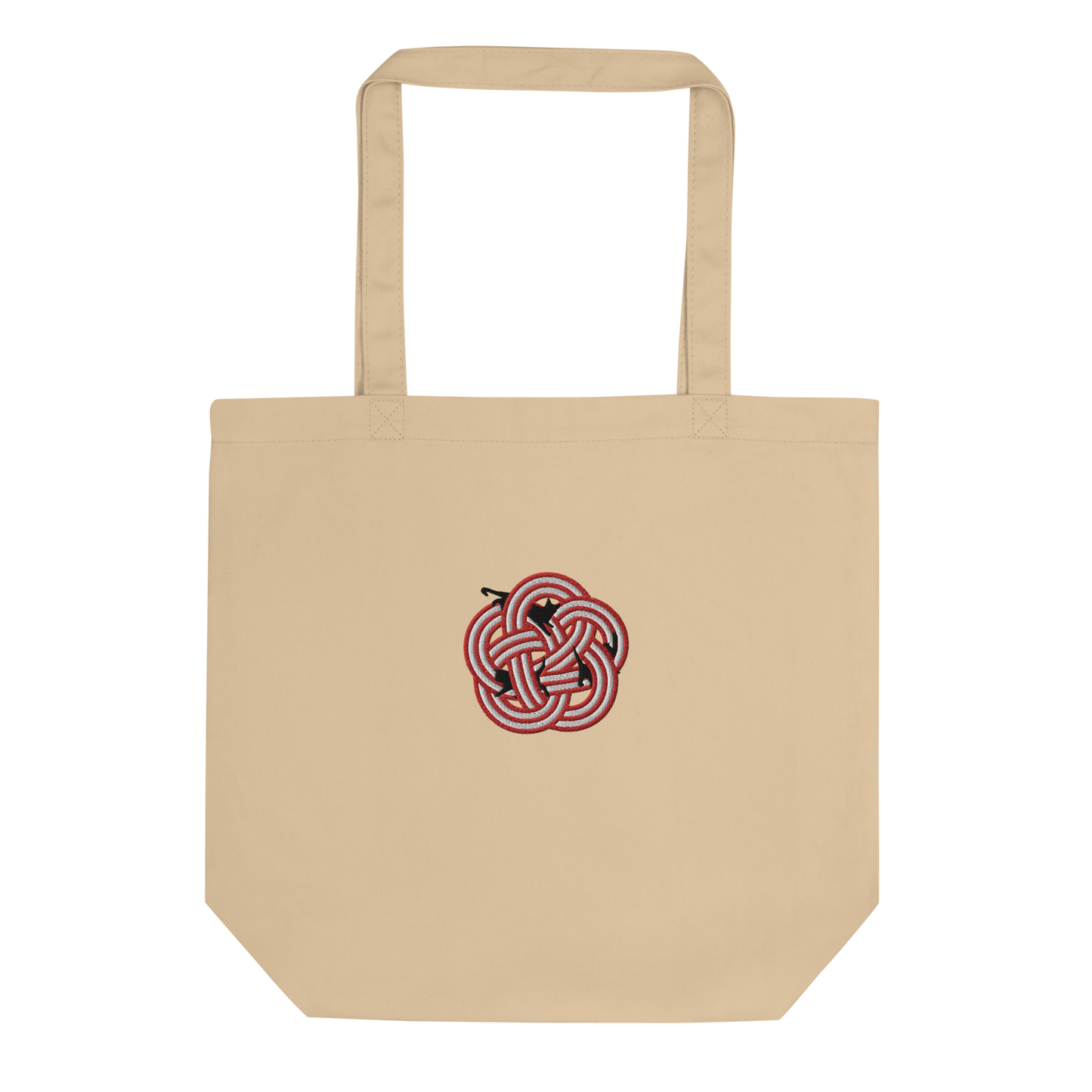 [Mizuhiki] Tote bag Ume Nekko (embroidery)