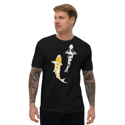 [Koi] T-shirt white tortoiseshell/German upholstery (men's)