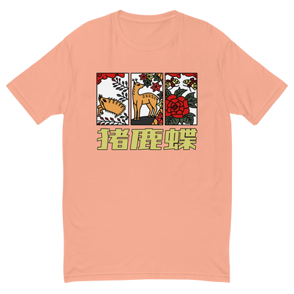 [Hanafuda] T-shirt Modern Ino-Shikacho (Men's)