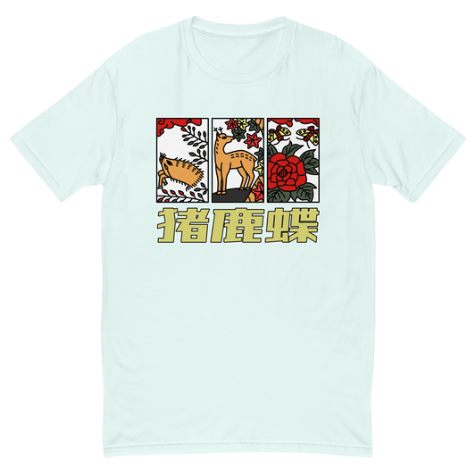 [Hanafuda] T-shirt Modern Ino-Shikacho (Men's)