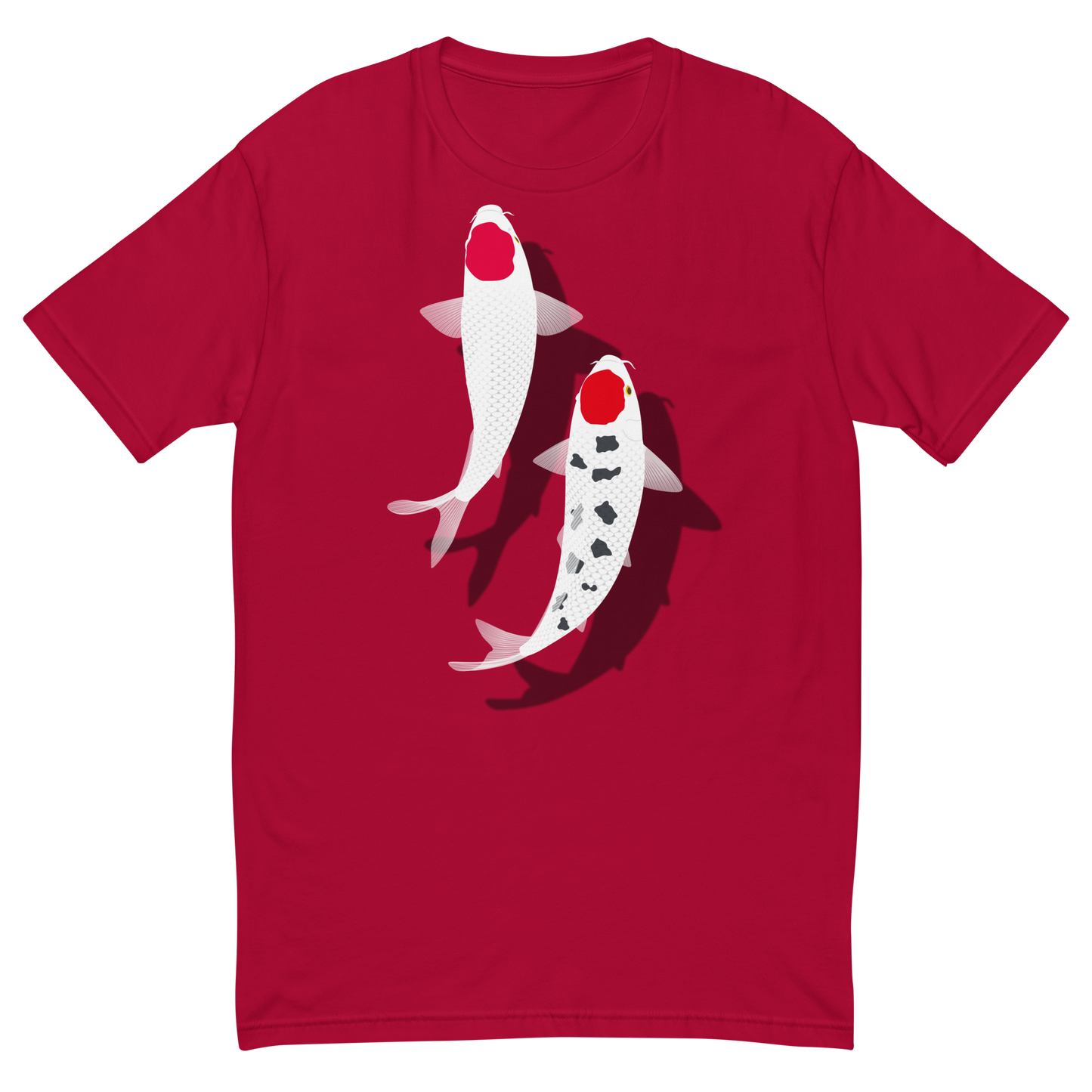 [Koi] T-shirt tancho red and white (men's)