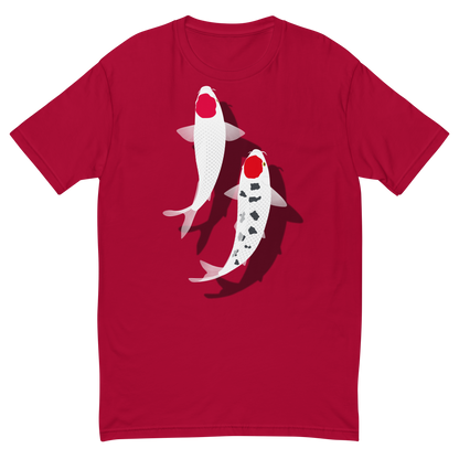 [Koi] T-shirt tancho red and white (men's)