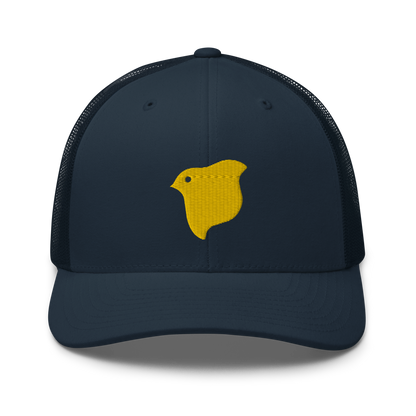 [Chidori] Trucker Cap Yellow Logo (Embroidery)