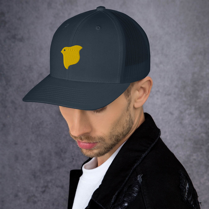 [Chidori] Trucker Cap Yellow Logo (Embroidery)