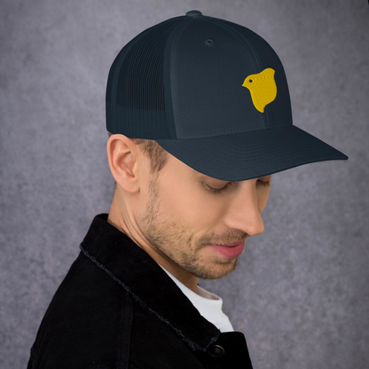 [Chidori] Trucker Cap Yellow Logo (Embroidery)