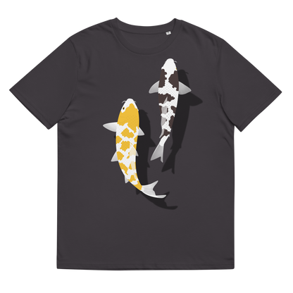 [Koi] T-shirt white tortoiseshell/German upholstery (unisex)