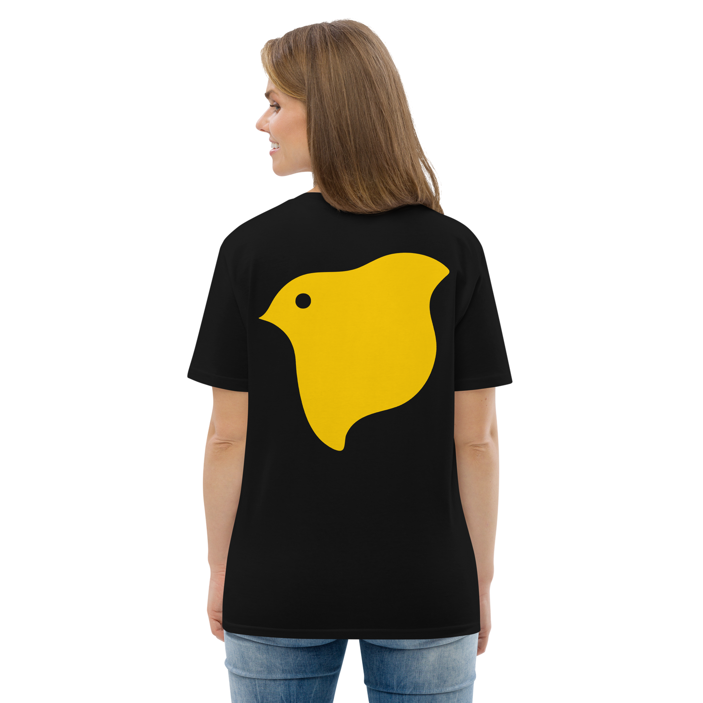 [Chidori] T-shirt yellow logo (unisex)