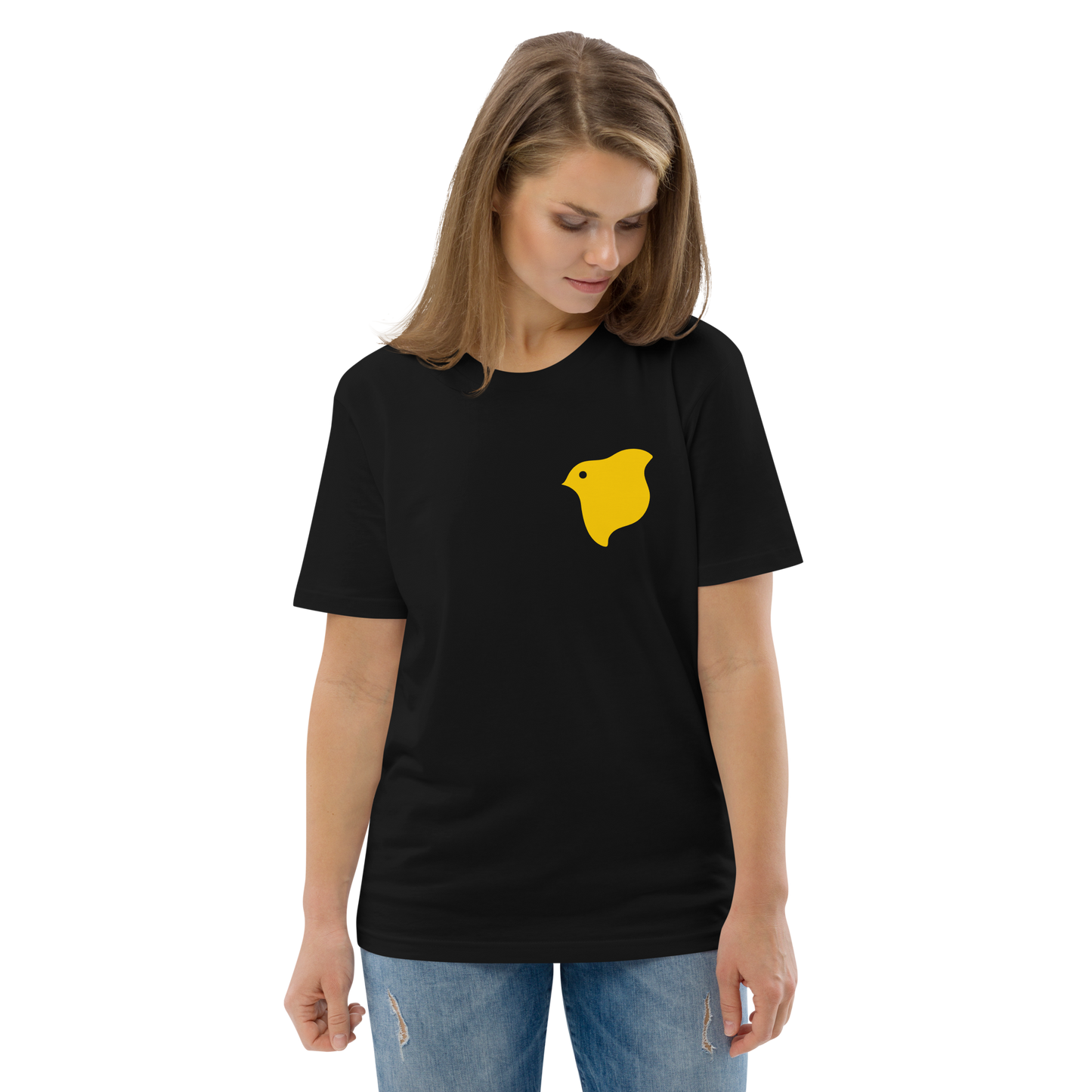 [Chidori] T-shirt yellow logo (unisex)