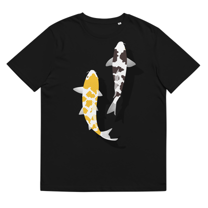 [Koi] T-shirt white tortoiseshell/German upholstery (unisex)