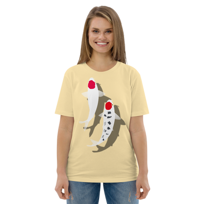 [Koi] T-shirt tancho red and white (unisex)