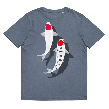 [Koi] T-shirt tancho red and white (unisex)