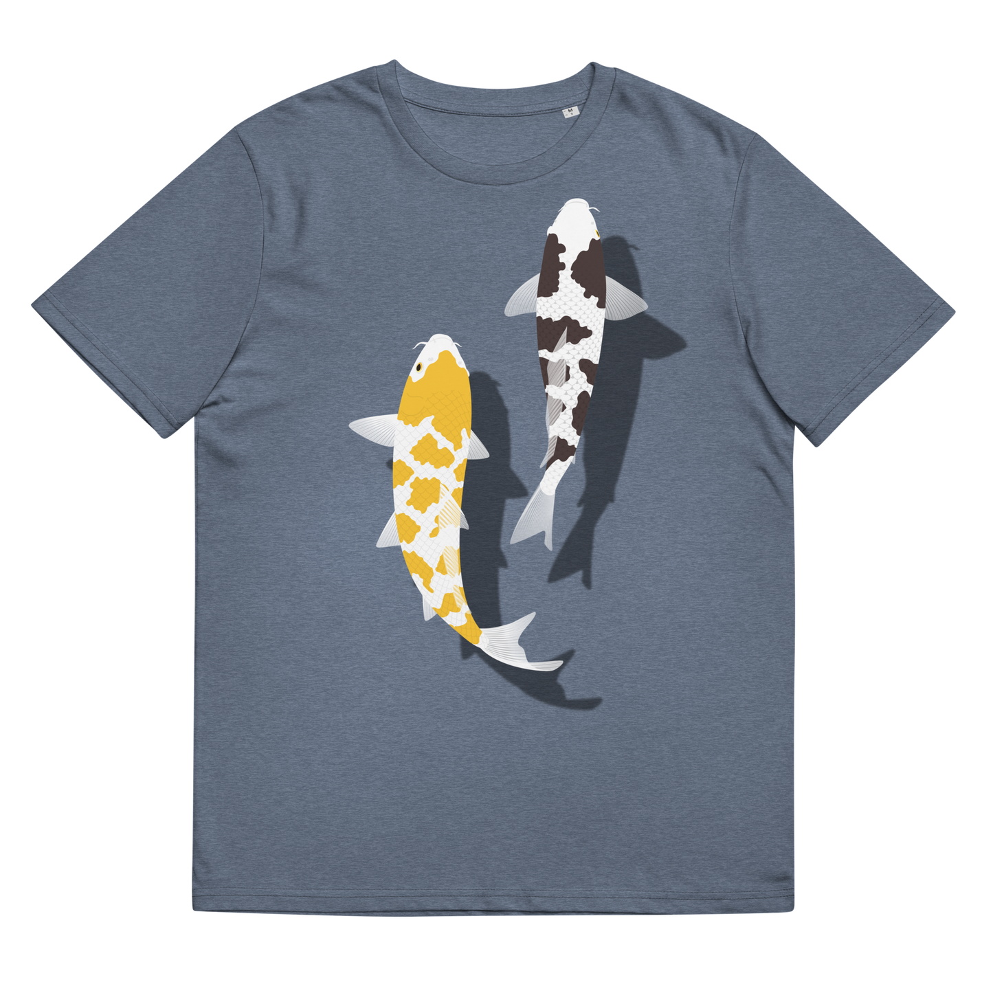 [Koi] T-shirt white tortoiseshell/German upholstery (unisex)