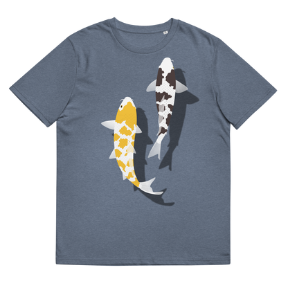 [Koi] T-shirt white tortoiseshell/German upholstery (unisex)