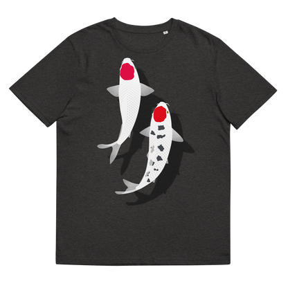 [Koi] T-shirt tancho red and white (unisex)