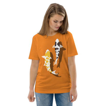 [Koi] T-shirt white tortoiseshell/German upholstery (unisex)