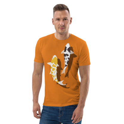 [Koi] T-shirt white tortoiseshell/German upholstery (unisex)