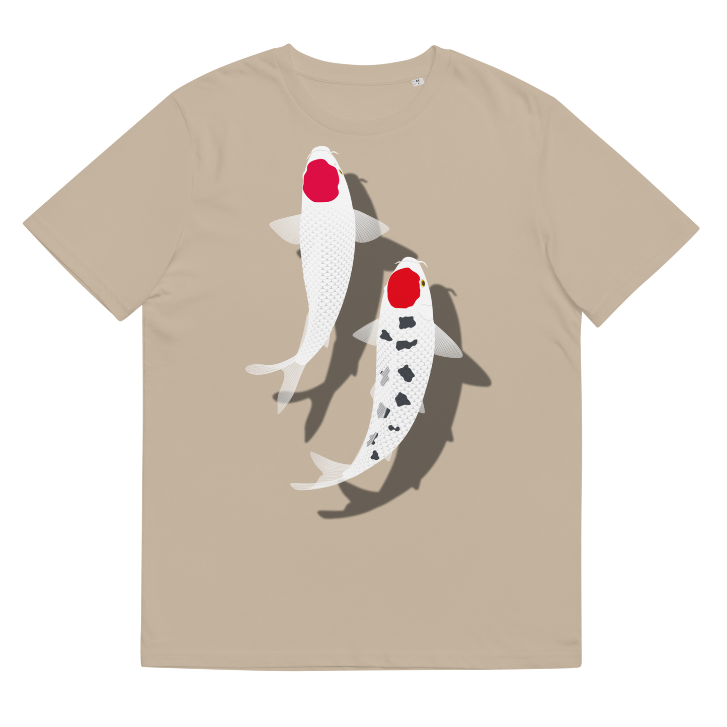 [Koi] T-shirt tancho red and white (unisex)