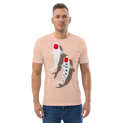 [Koi] T-shirt tancho red and white (unisex)