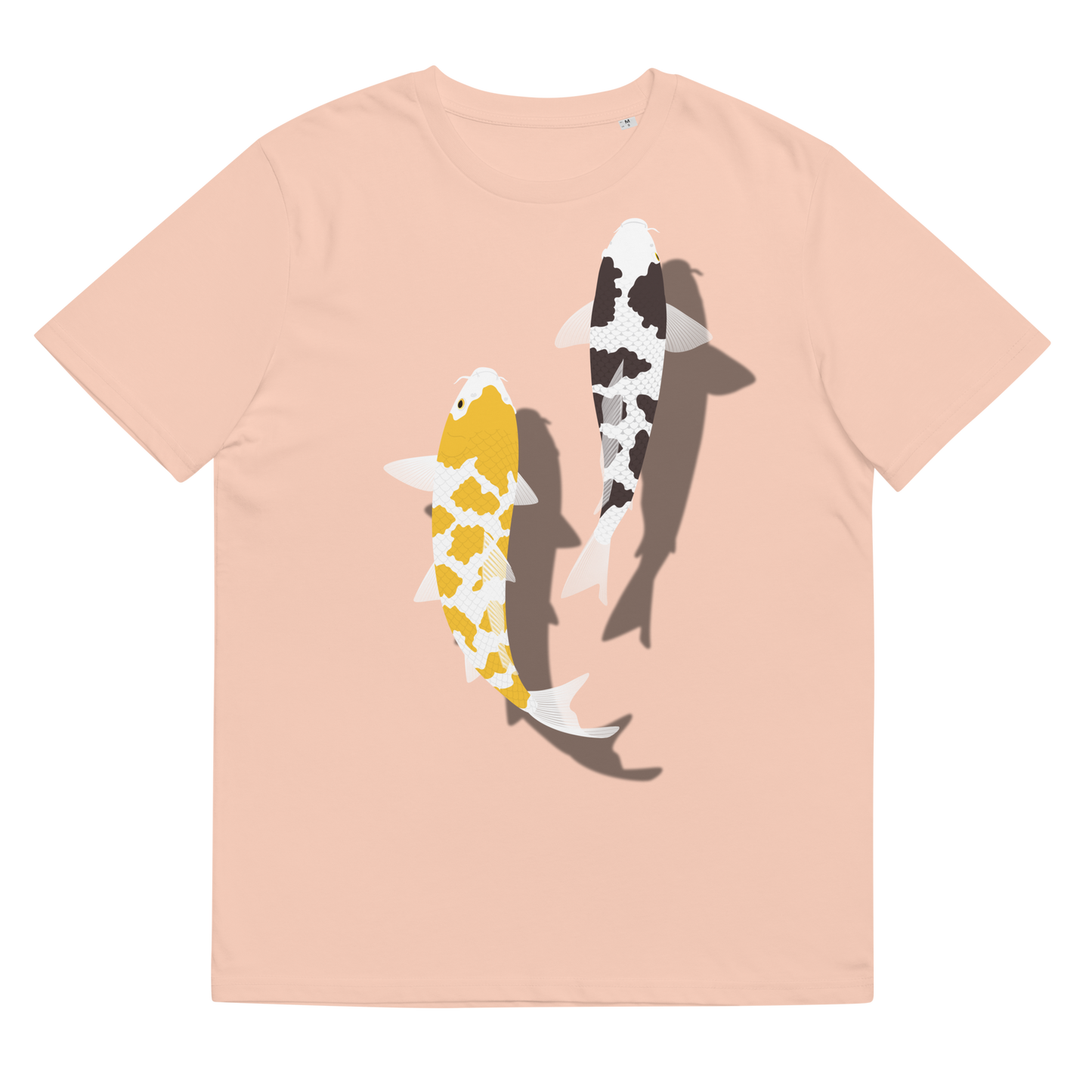 [Koi] T-shirt white tortoiseshell/German upholstery (unisex)