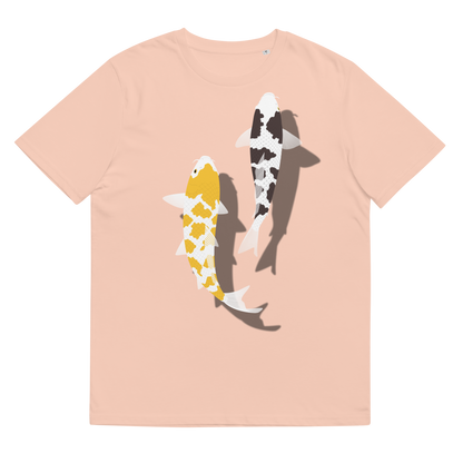 [Koi] T-shirt white tortoiseshell/German upholstery (unisex)