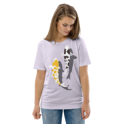 [Koi] T-shirt white tortoiseshell/German upholstery (unisex)