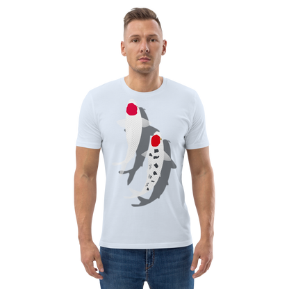 [Koi] T-shirt tancho red and white (unisex)