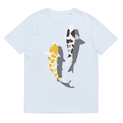 [Koi] T-shirt white tortoiseshell/German upholstery (unisex)