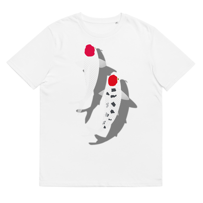 [Koi] T-shirt tancho red and white (unisex)