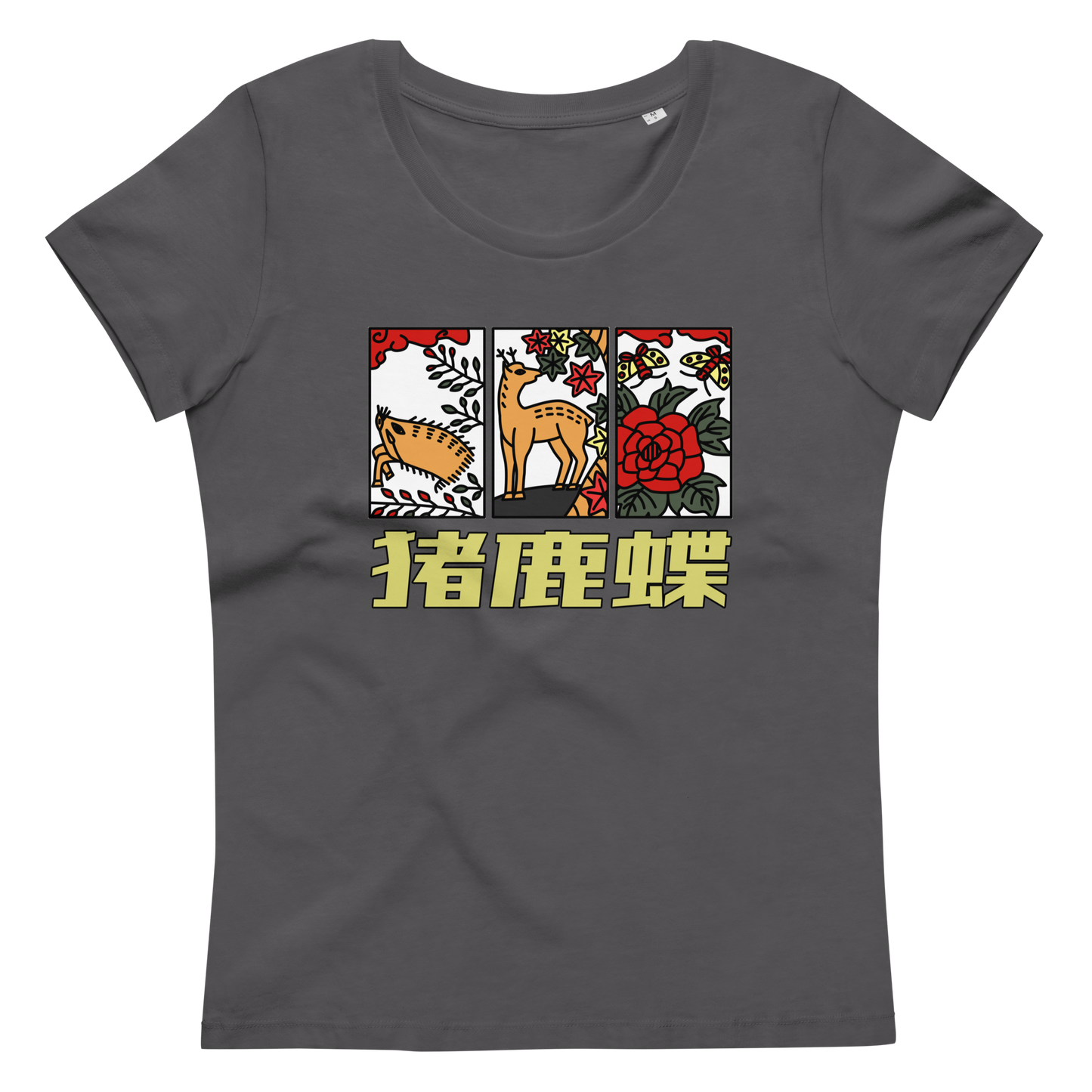 [Hanafuda] T-shirt Modern Ino-Shikacho (Ladies)