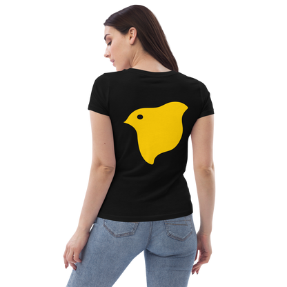 [Chidori] T-shirt yellow logo (ladies)