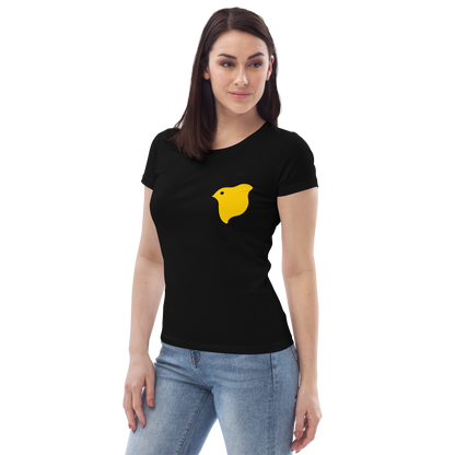 [Chidori] T-shirt yellow logo (ladies)