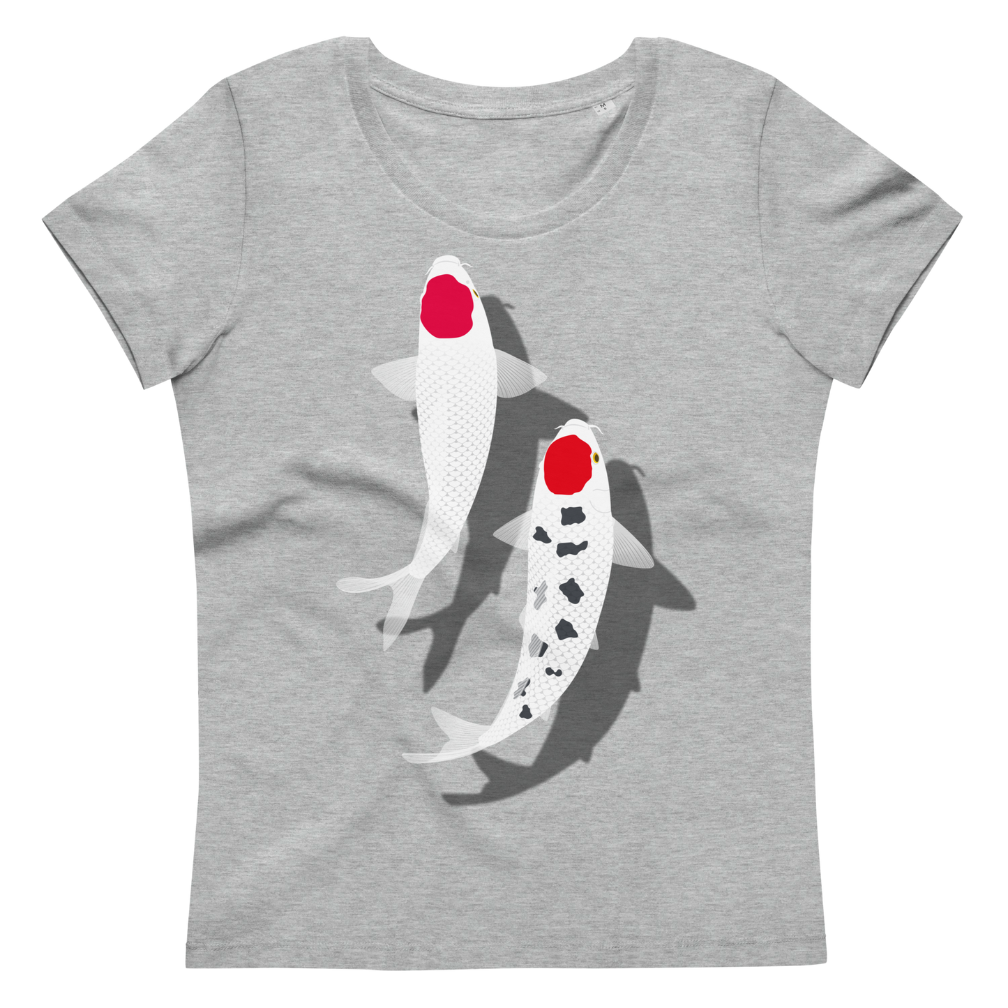 [Koi] T-shirt tancho red and white (ladies)