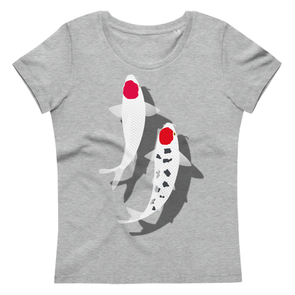 [Koi] T-shirt tancho red and white (ladies)