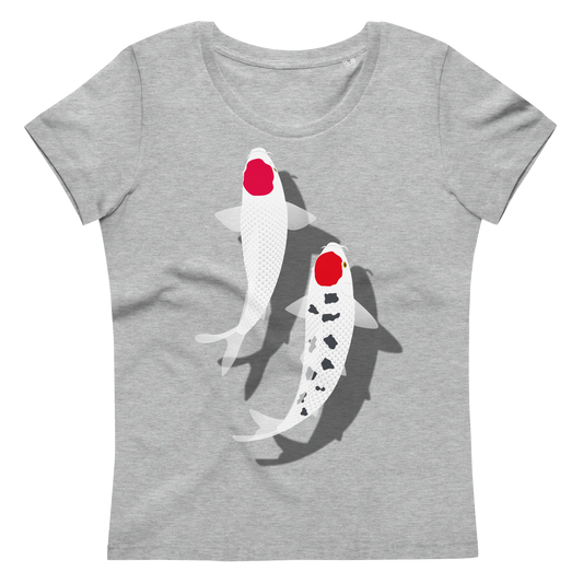 [Koi] T-shirt tancho red and white (ladies)