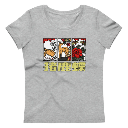 [Hanafuda] T-shirt Modern Ino-Shikacho (Ladies)