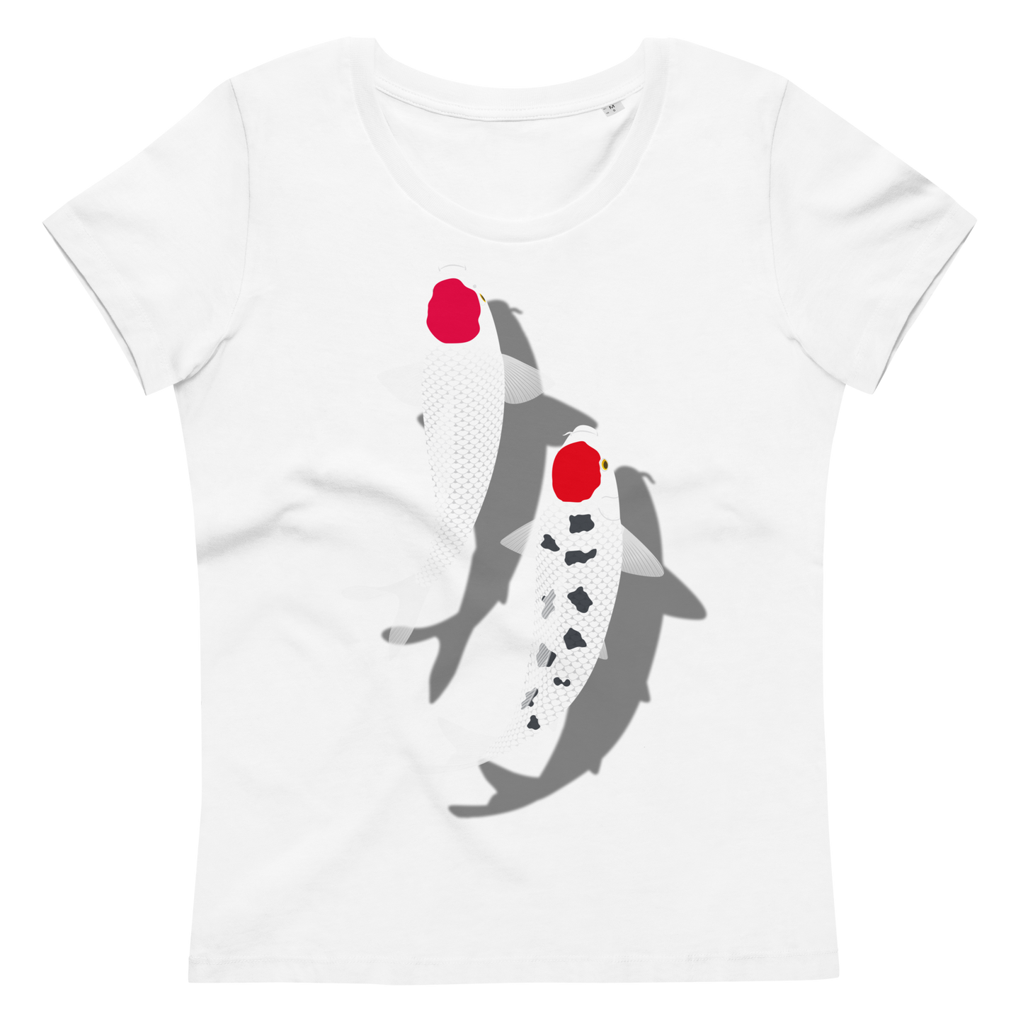 [Koi] T-shirt tancho red and white (ladies)