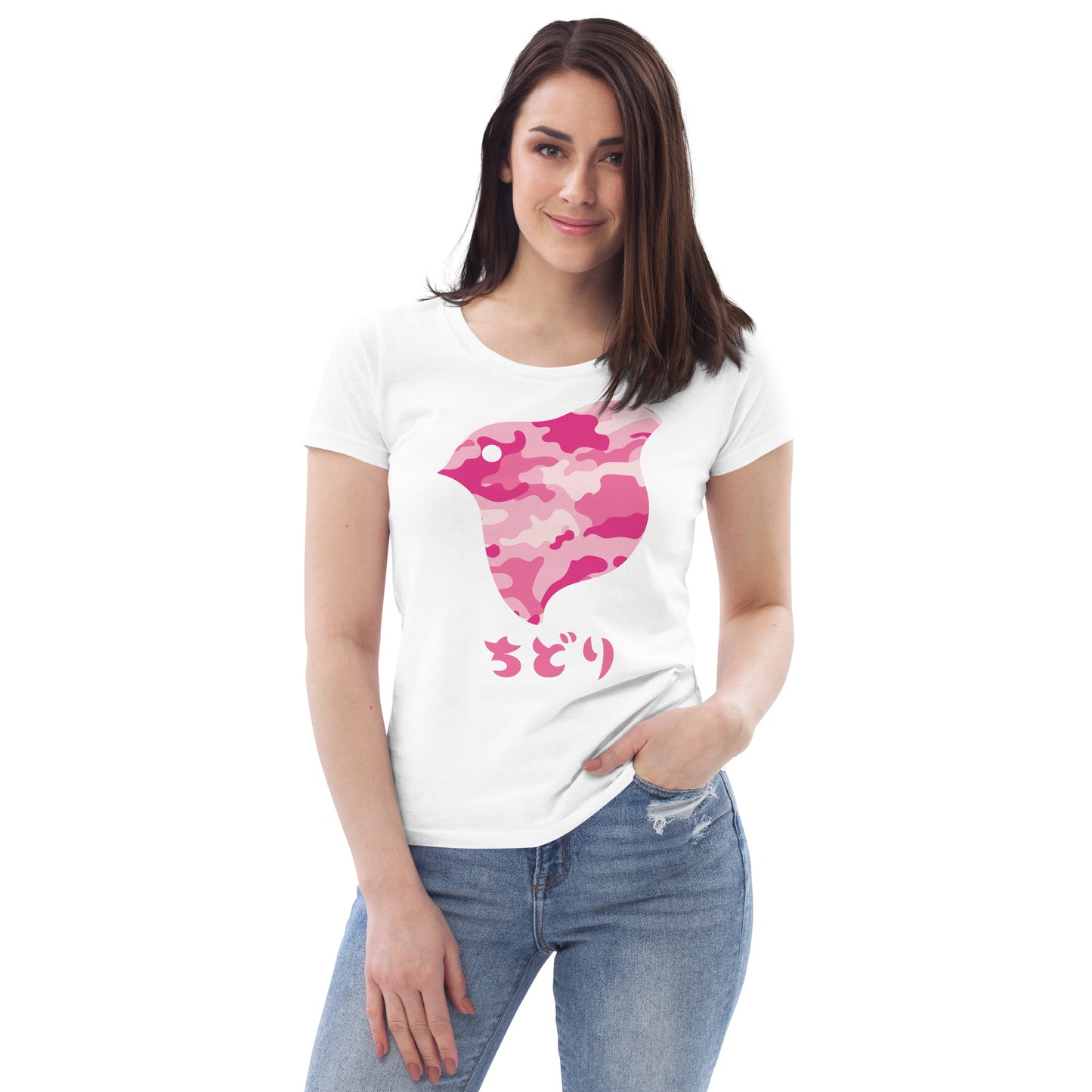 [Chidori] T-Shirt Camo Pink (Ladies)